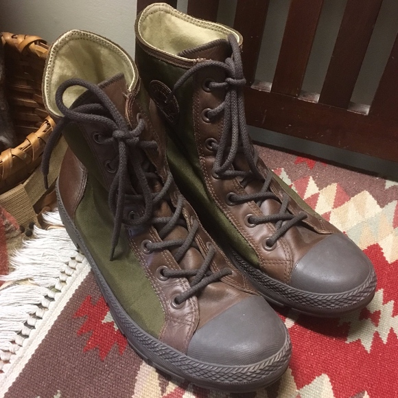 Converse Shoes | Converse Army Green High Tops Unisex M2 W135 ... Converse Shoes | Converse Army Green High Tops Unisex M2 W135 ...